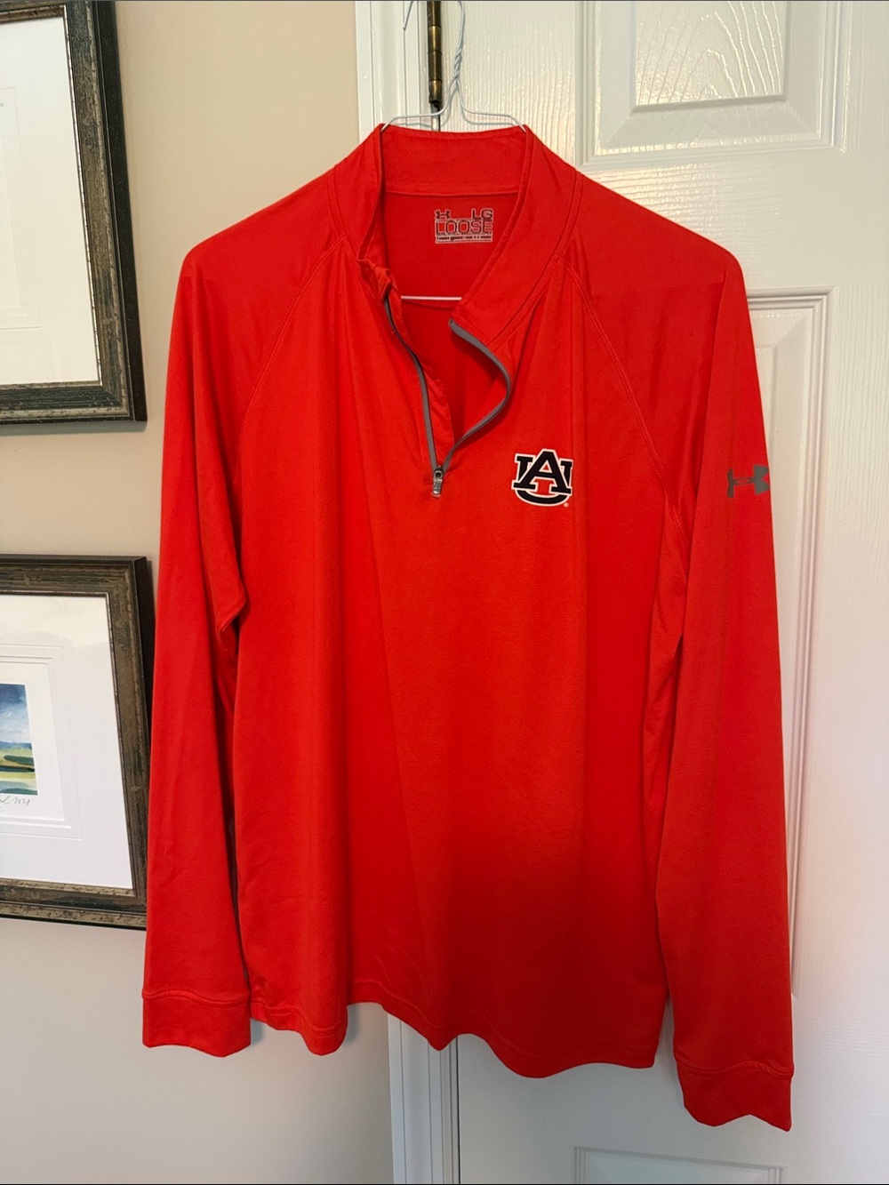 Under Armour Red Auburn Tigers Quarter-Zip Pullover